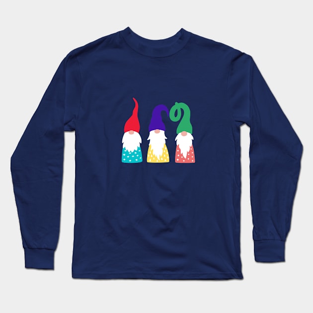 Gnome Christmas Long Sleeve T-Shirt by BEEwear